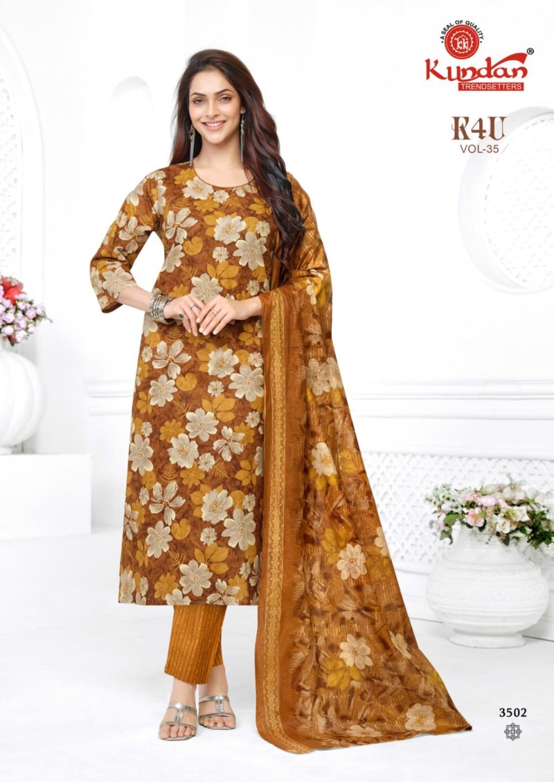 k4u Vol 35 By Kundan Pure Cotton Printed Readymade Dress